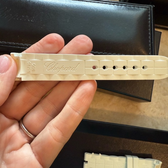 Chopard Happy Sport 36mm Watch with diamonds and blue sapphires - Picture 14 of 16